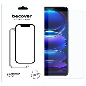 Захисне скло BeCover для Xiaomi Redmi Note 12 4G/Note 12 5G/Poco X5 5G Crystal Clear Glass 3D (70