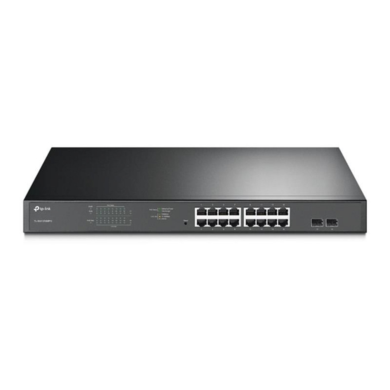 Комутатор TP-Link TL-SG1218MPE (16хGE PoE +, 2xSFP, Веб інтерфейс, Max PoE + 192 W)