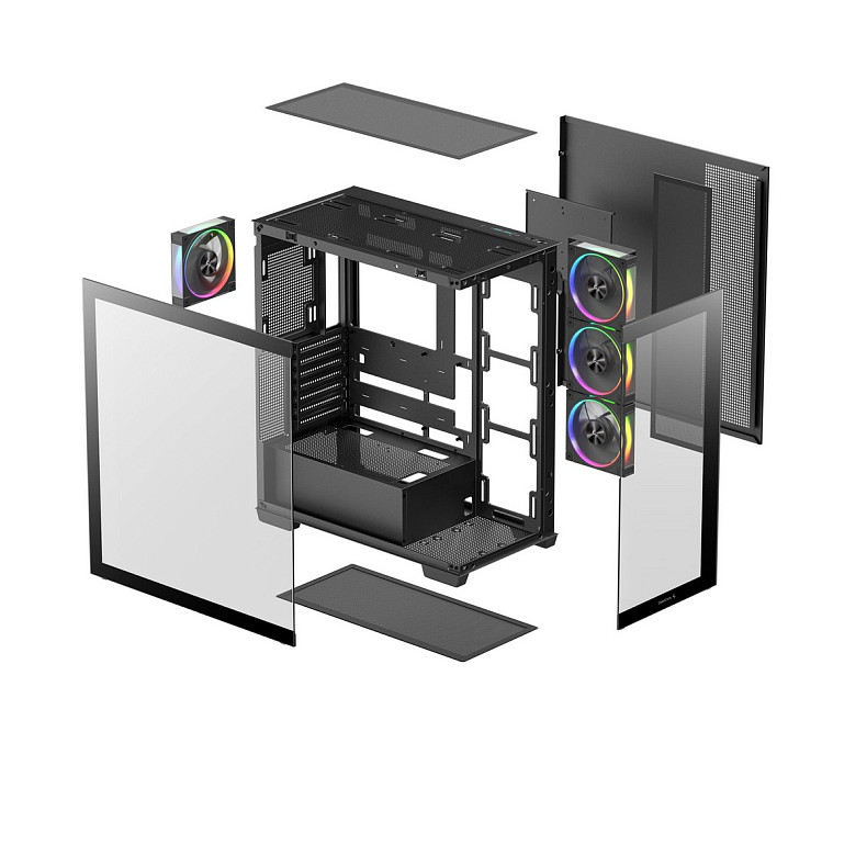 Корпус DeepCool CG580 4F V2 Black (R-CG580-BKADA4-G-2) без БП