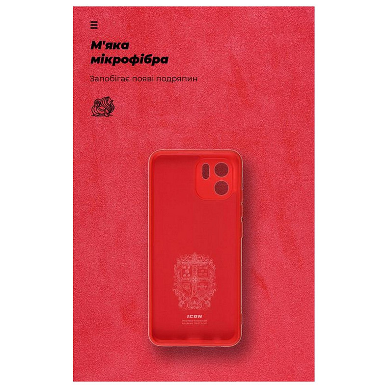 Чохол-накладка Armorstandart Icon для Xiaomi Redmi A2 Camera cover Red (ARM66539)