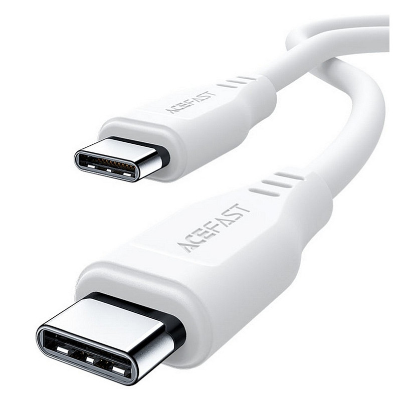 Кабель USB 2.0 USB-C to USB-C, 1,2 м, 3.0A, TPE C3-03 White Acefast