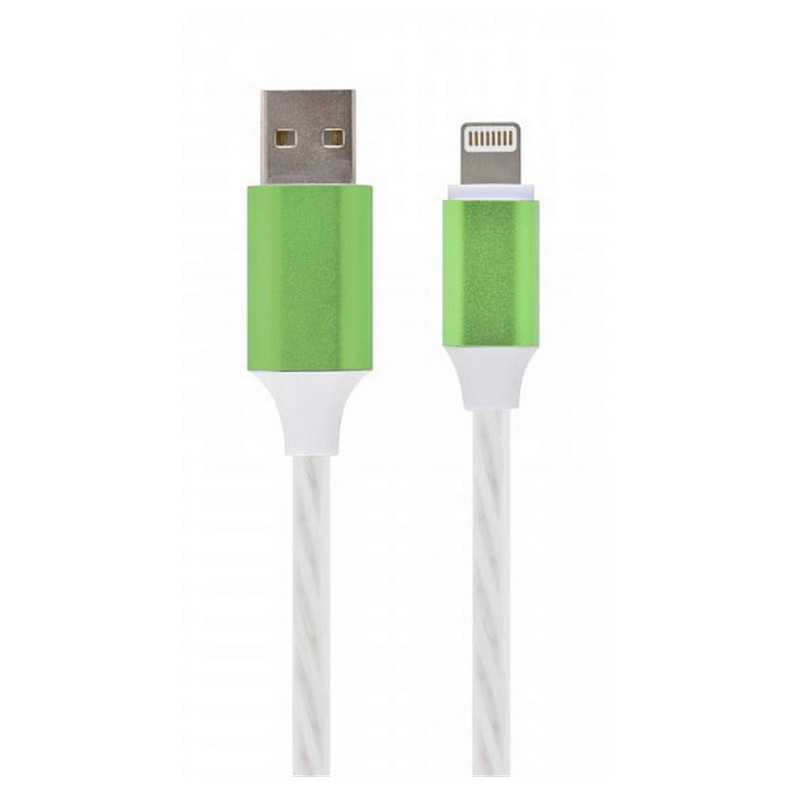 Кабель Cablexpert (CC-USB-8PLED-1M), USB 2.0 - Lightning, 1м, білий