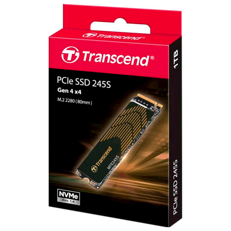 SSD диск Transcend MTE245S 1TB M.2 2280 Gen4x4 TLC (TS1TMTE245S)