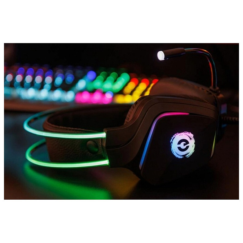 Гарнитура Canyon Darkless GH-9A Gaming 3.5 мм RGB Black (CND-SGHS9A)