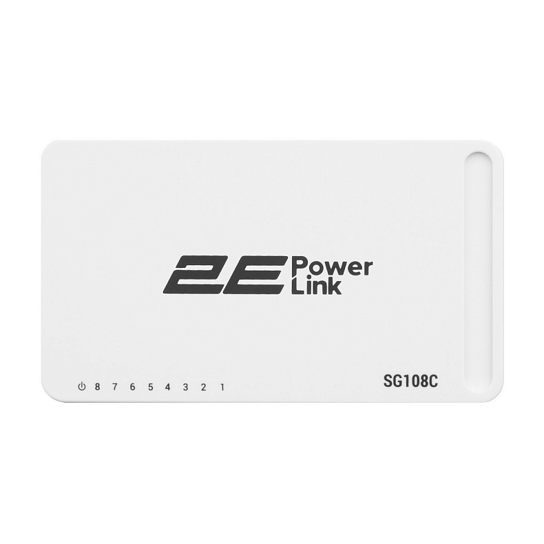 Комутатор 2E PowerLink SG108C 8xGE, Гiгабітний, некерований