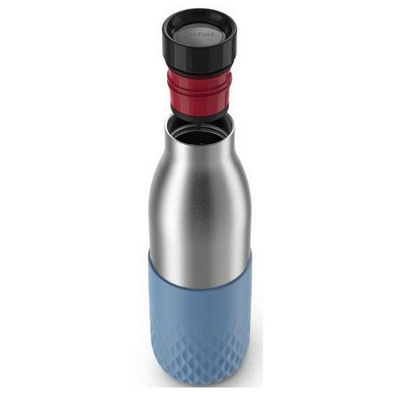 Термопляшка Tefal Bludrop soft touch, 500мл, нержавіюча сталь, блакитний (N3110710)