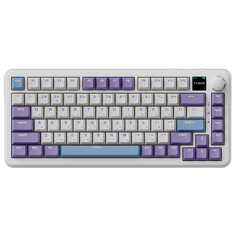 Клавіатура Ajazz AK820 MAX Magnetic switches - Purple (AK820MAX-M-PWB)