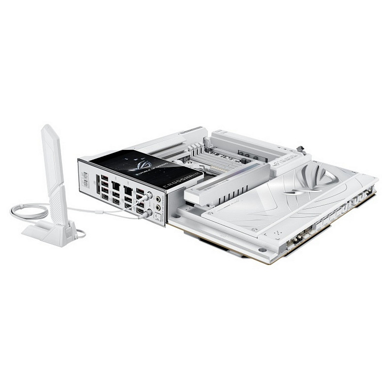 Материнcька плата ASUS ROG CROSSHAIR X870E GLACIAL sAM5 X870E 4xDDR5 M.2 USB Type-C Wi-Fi BT E-ATX б