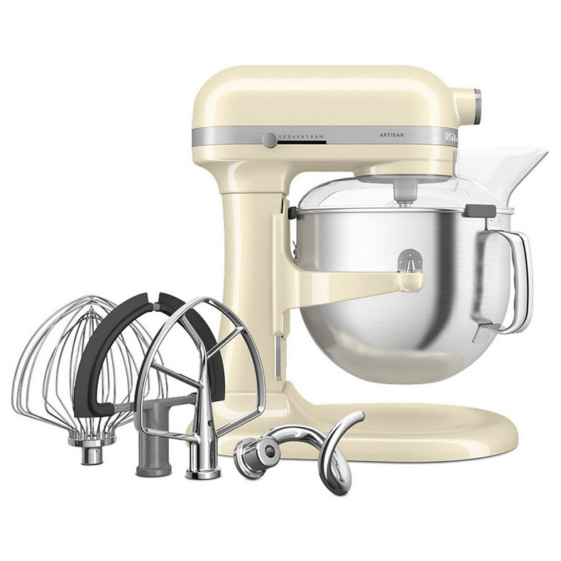 Кухонный комбайн KitchenAid Artisan 6,6 л 5KSM70SHXEAC с подъемной чашей, кремовый