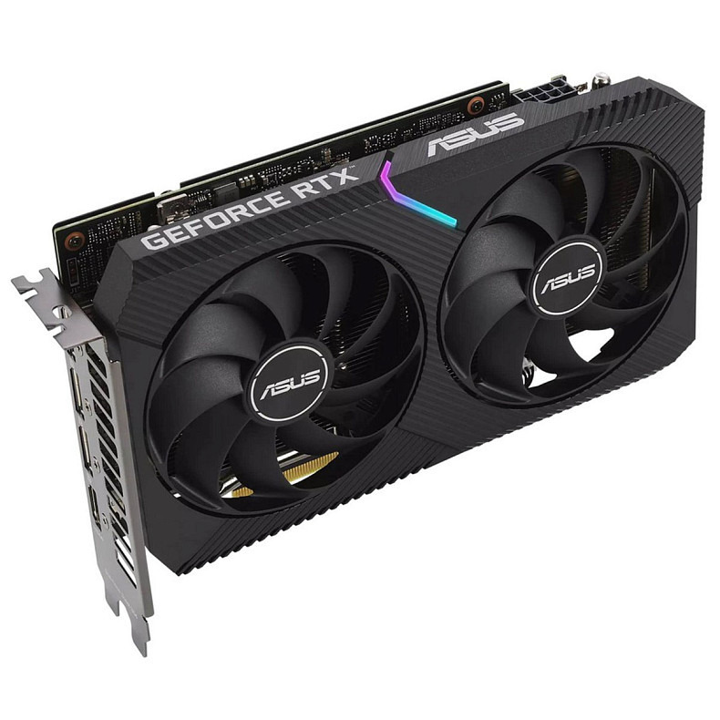 Відеокарта ASUS GeForce RTX 3060 12GB GDDR6 DUAL OC V2 DUAL-RTX3060-O12G-V2 (90YV0GB2-M0NA10)