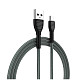 Кабель ColorWay USB-MicroUSB, braided cloth, 3А, 1м, Gray (CW-CBUM041-GR)