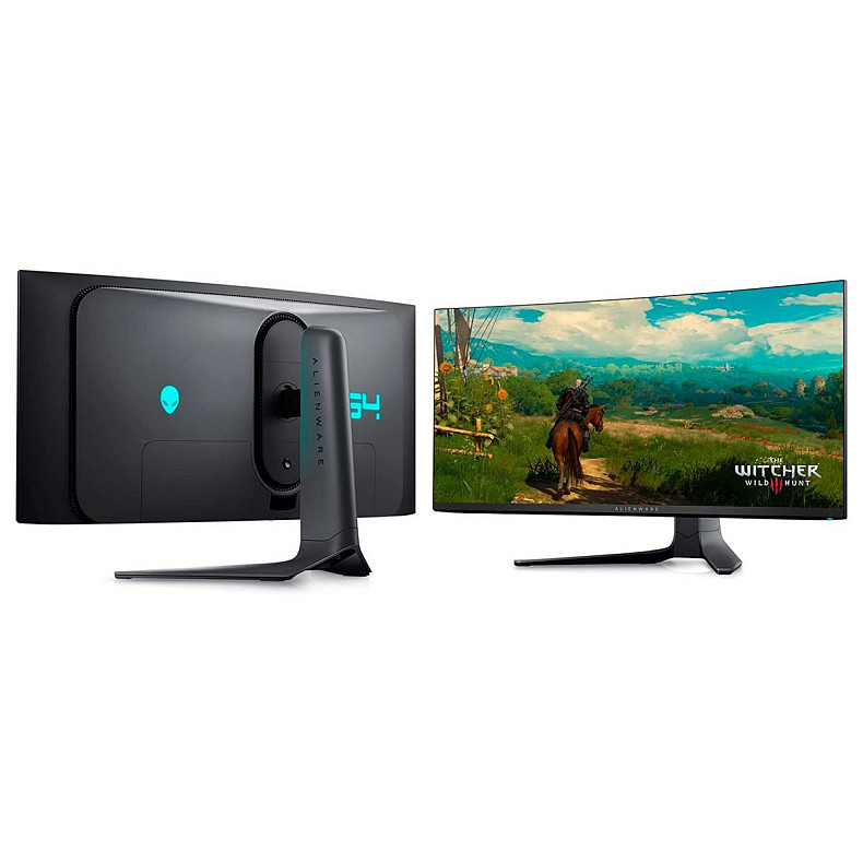 Монітор DELL 34" AW3423DWF HDMI, 2xDP, USB3.2, Audio, QD-OLED, 3440x1440, 21:9, 165Hz, 0.1ms