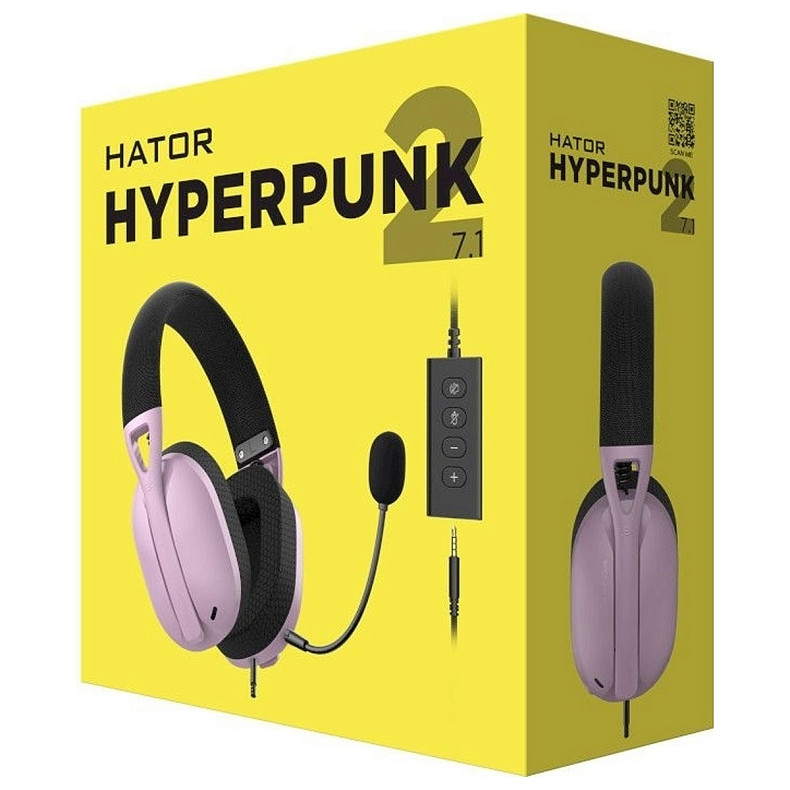 Наушники Hator Hyperpunk 2 Black/Lilac (HTA-849)