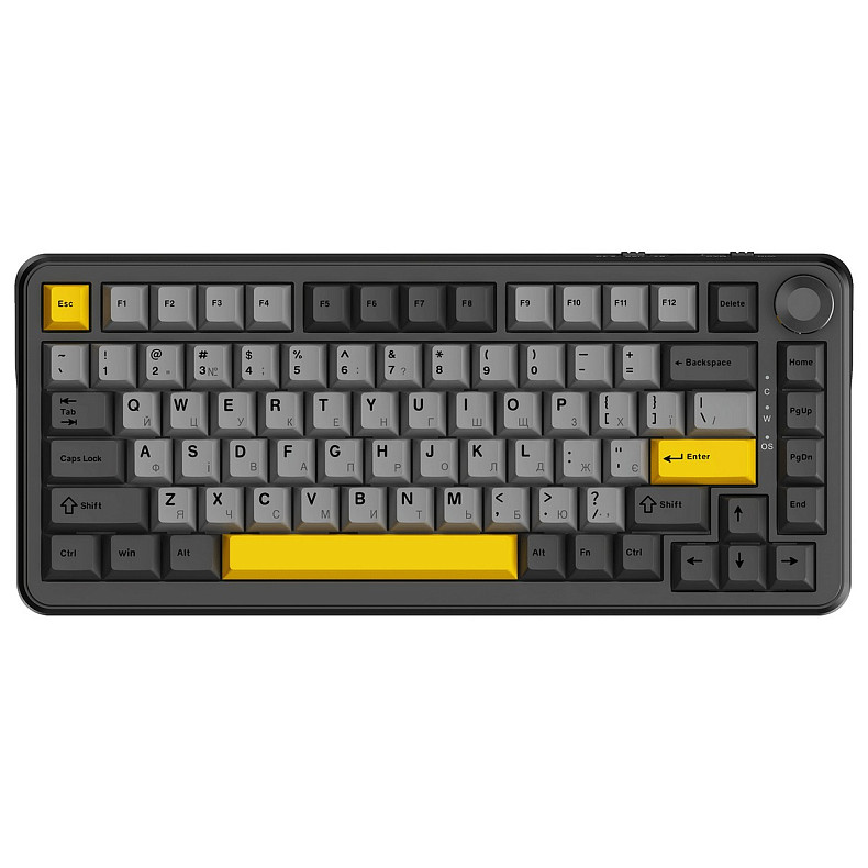 Клавіатура Ajazz AK820 Max Magnetic Switch Black (AK820MAX-WM-BGY)