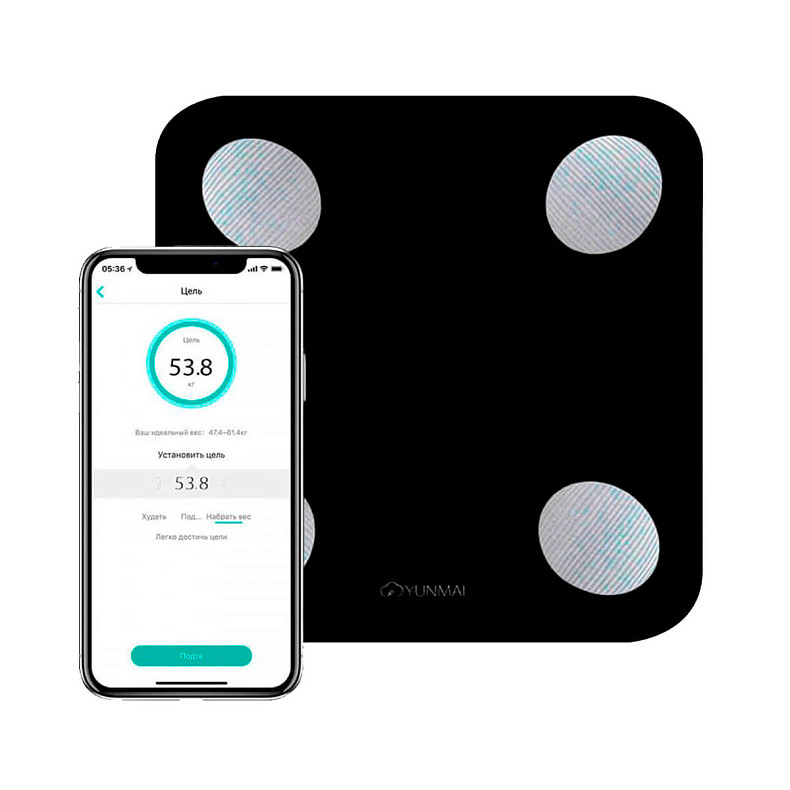 Розумні ваги Yunmai Balance Smart Scale Black (M1690-BK)