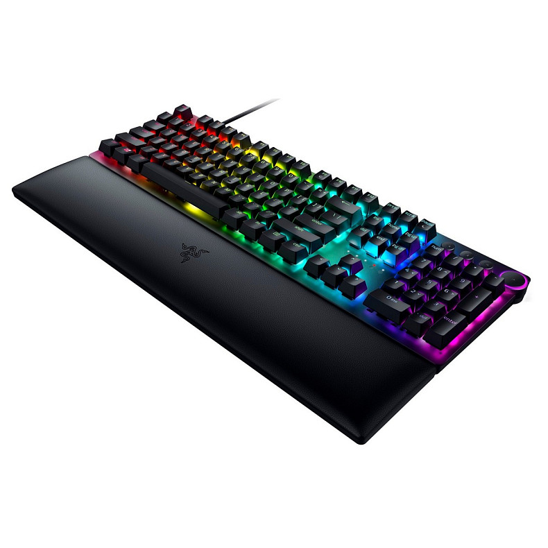 Клавіатура механічна Razer Huntsman V2 108key, Red Switch, USB-A, EN/RU, RGB, чорний