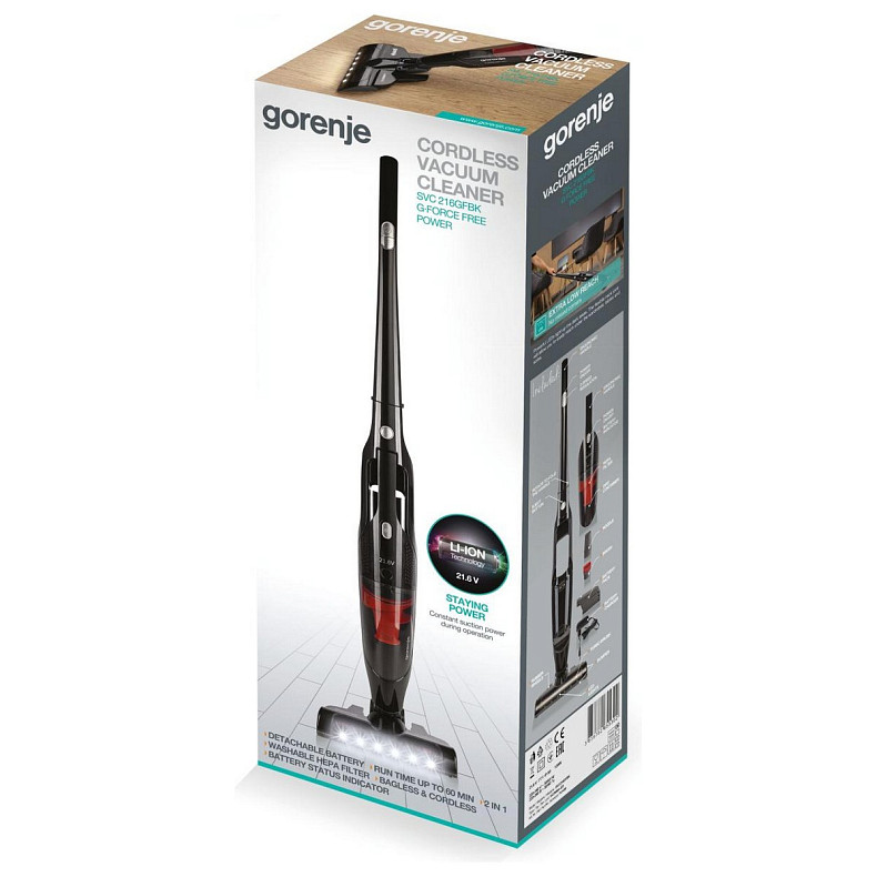 Пылесос Gorenje SVC216GFBK