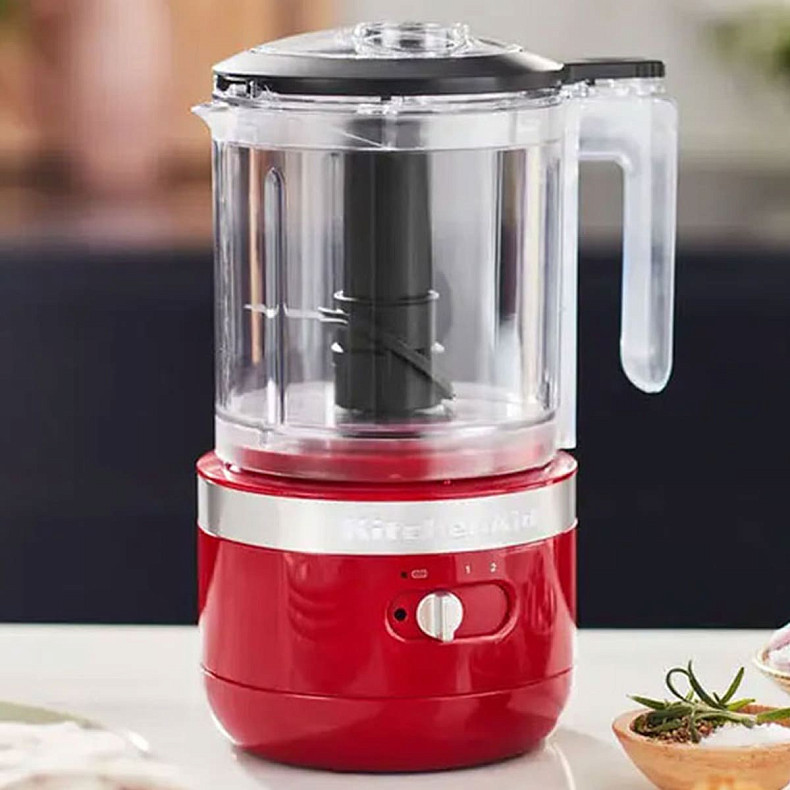 Кухонный миникомбайн KitchenAid 5KFCB519EER беспроводной красный