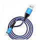 Кабель SkyDolphin S49T LED Aluminium Alloy USB - Type-C USB (M/M), 1 м, Blue (SDUSB-000568)