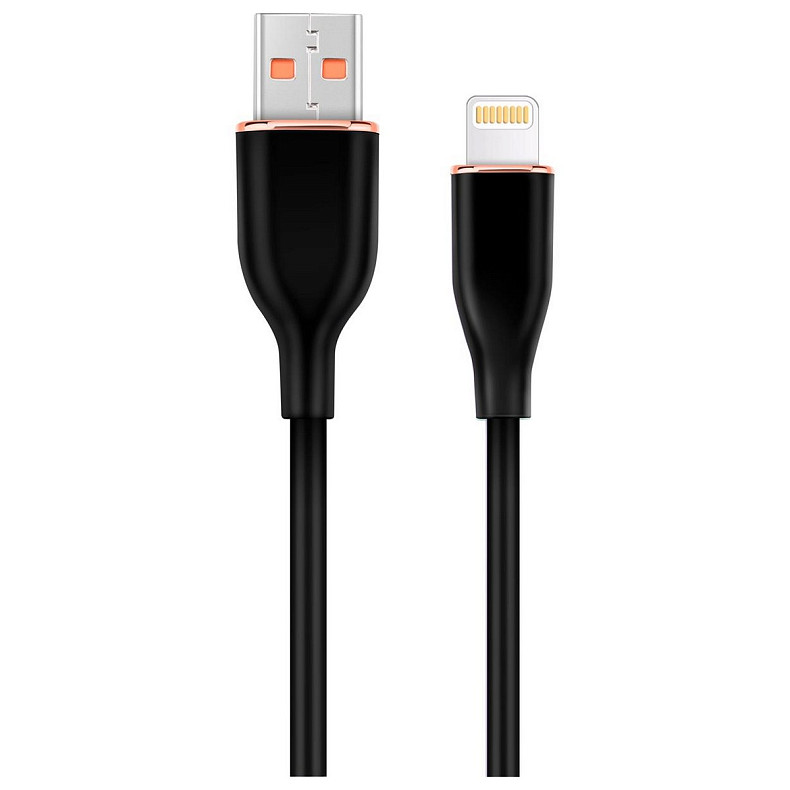 Кабель Cablexpert USB - Lightning (M/M), 2.1 A, 1.5 м, Black (CC-USB2S-AM8PM-1.5M-BK)