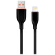 Кабель Cablexpert USB - Lightning (M/M), 2.1 A, 1.5 м, Black (CC-USB2S-AM8PM-1.5M-BK)
