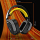 Бездротова ігрова гарнітура Ajazz AHM09 MAX Black Gray Yellow (AHM09-MAX-BGY)