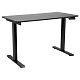 Стол компьютерный 2E СЕ120B-MECHANIC, регулировка высоты, механика, 72/120х120x60см, черный