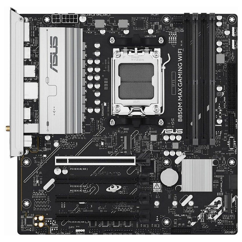 Материнська плата Asus B850M Max Gaming WiFi Socket AM5