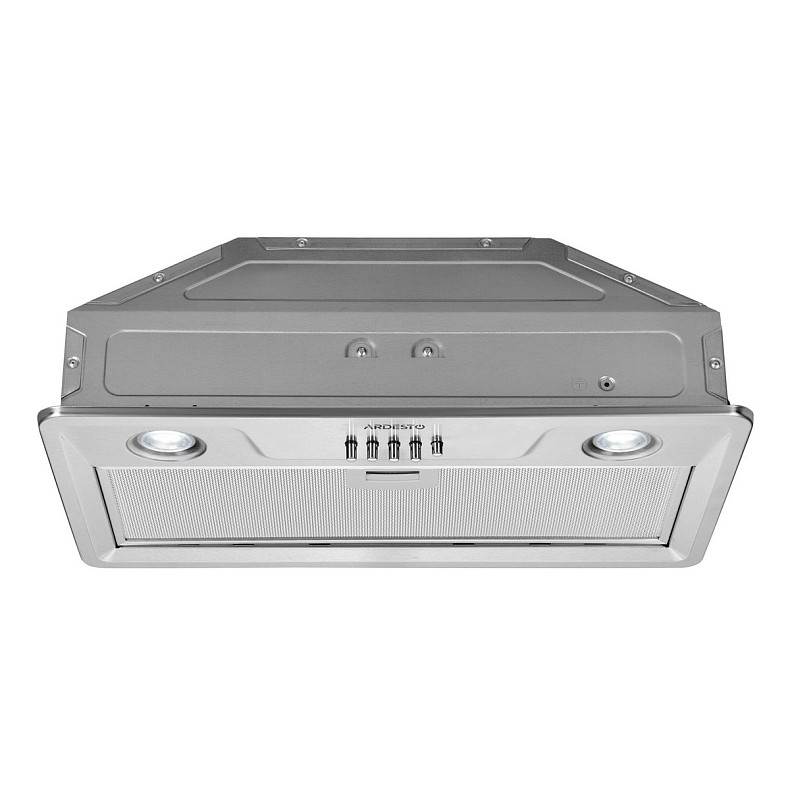 Витяжка Ardesto вбудована, 52см, 450м3ч, метал, 2х1Вт LED, кнопкове, нерж