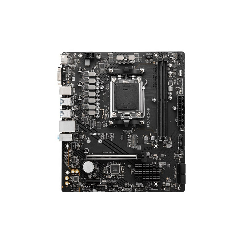 Материнская плата MSI PRO A620M-B sAM5 A620 2xDDR5 M.2 HDMI D-Sub mATX