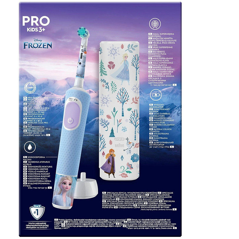 Зубная щетка BRAUN Oral-B D103.413.2KX Frozen типа 3708 (3+)