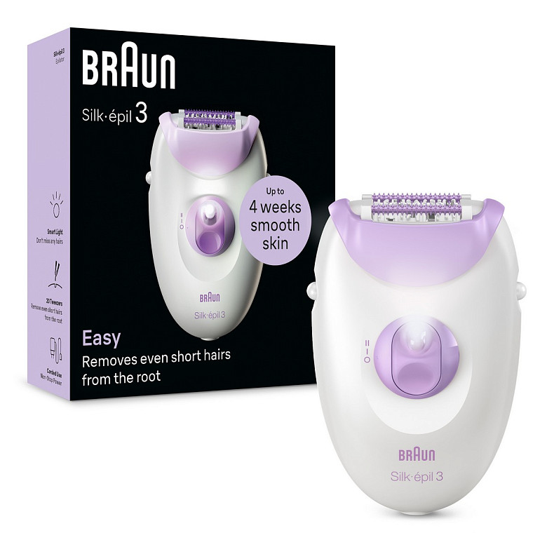 Епілятор BRAUN Електр епiлятор Silk-еpil 3 SE 3-000