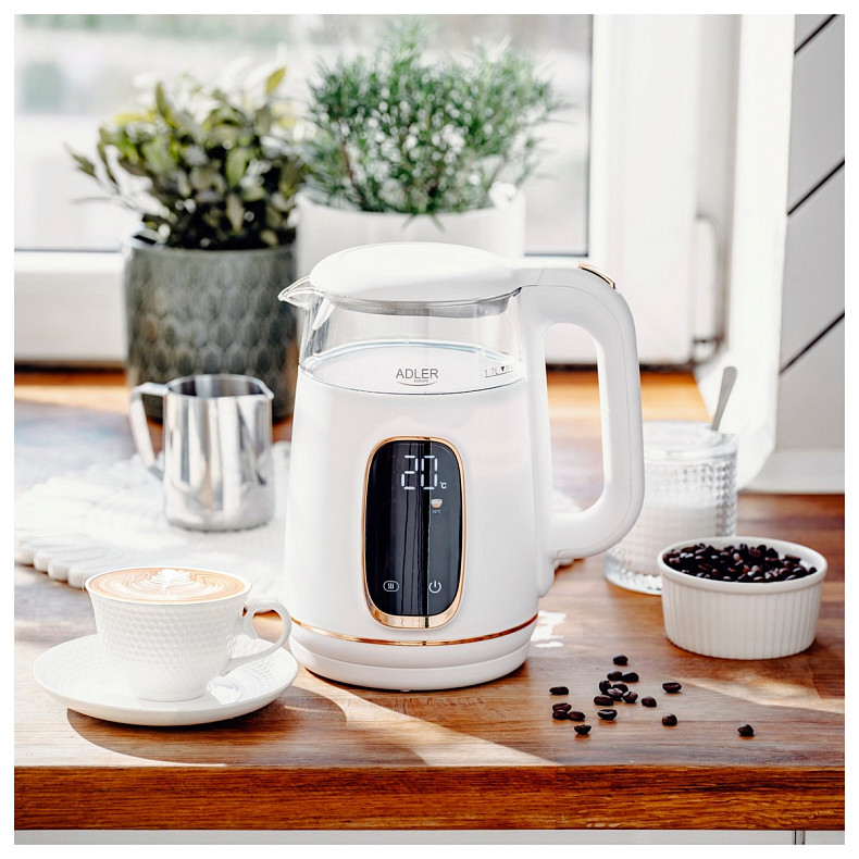 Электрочайник Adler AD 1305 white gold