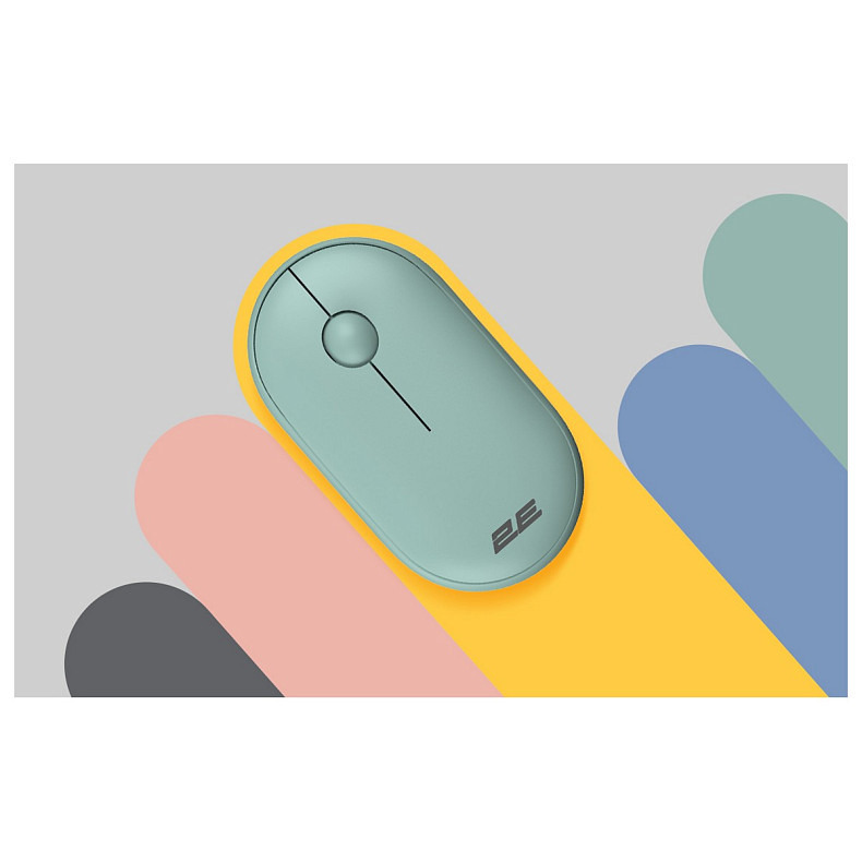 Мышка 2E MF300 Silent WL BT Ashen green (2E-MF300WGN)