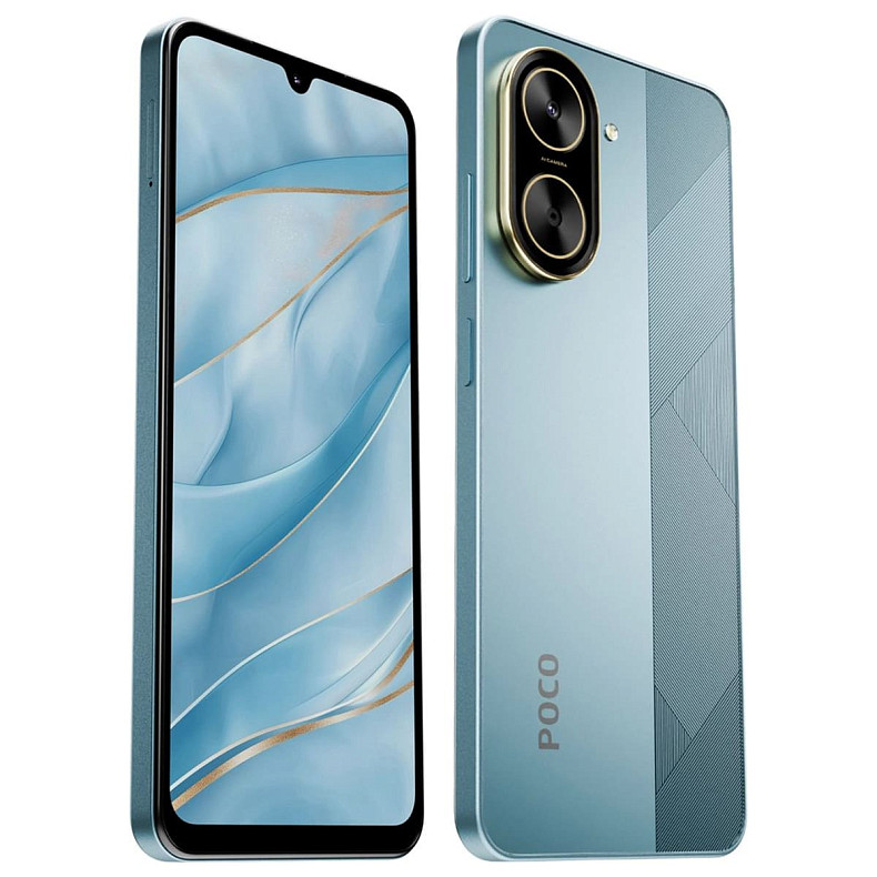 Смартфон POCO C71 4/128GB (with charger) Blue EU