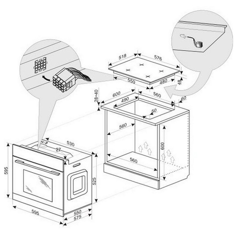Духова шафа Hansa BOEI681121