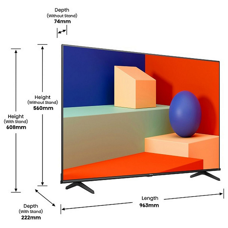 Телевизор HISENSE 43A6K