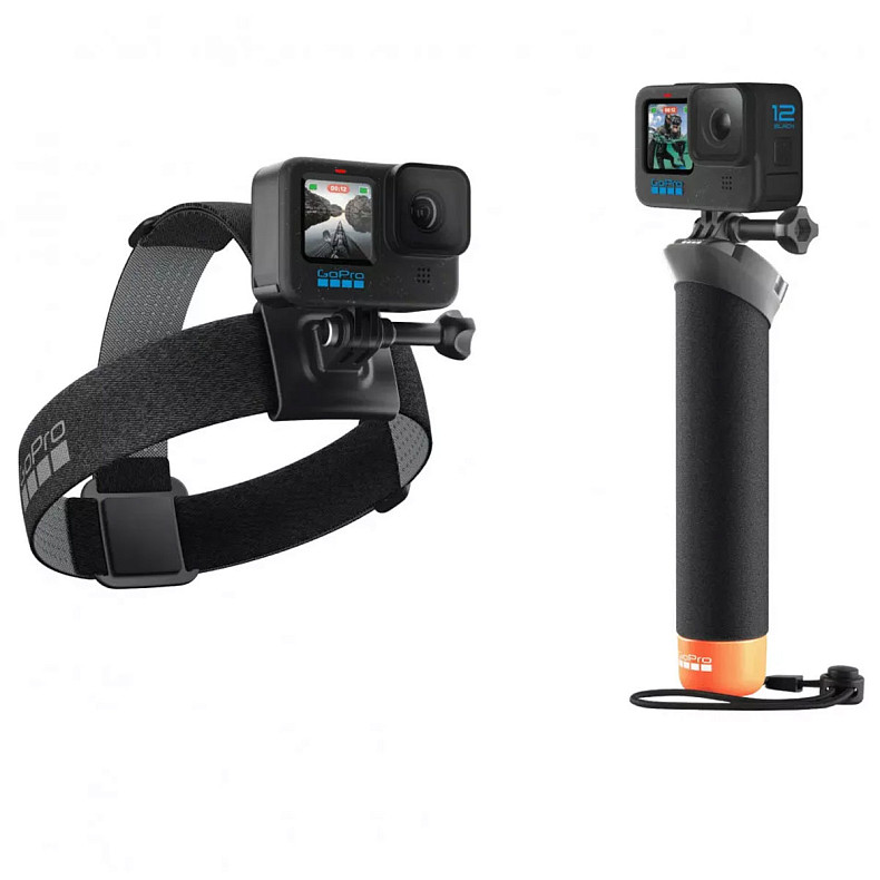 Екшн-камера GoPro HERO12 Black + Enduro + Head Strap + Handler Floating (CHDRB-121-RW)