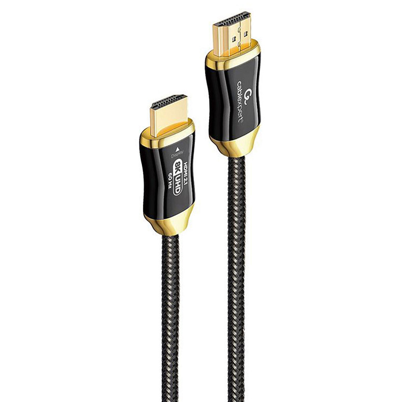 Кабель оптичний (AOC) HDMI V.2.1, 8К 60Гц/4К 120Гц, позолочені конектори, 20 м