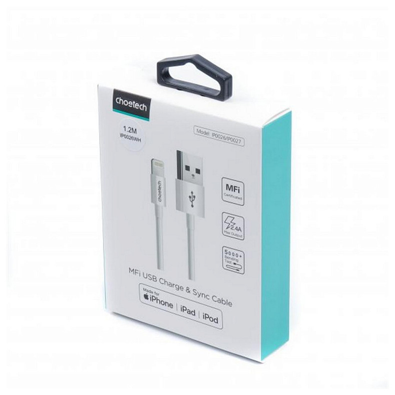 Кабель Choetech USB - Lightning, 1.2м (IP0026-WH)