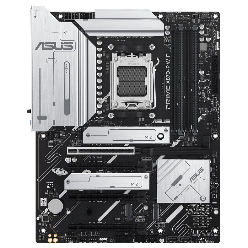 Материнская плата ASUS PRIME X870-P WIFI sAM5 X870 4xDDR5 M.2 HDMI WiFi BT ATX