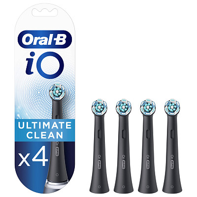 Насадка для електричної зубної щітки BRAUN iO RB Ultimate Clean Чорні (4)