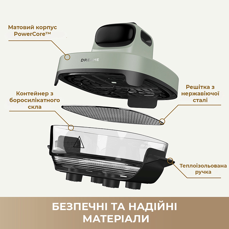 Мультипіч DREAME Tasti PT60 4.5L+2.5L Sage/Green