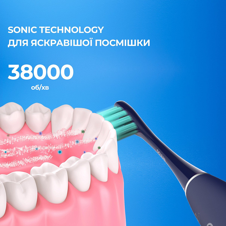 Електрична зубна щітка Oclean Flow Sonic Blue - синя