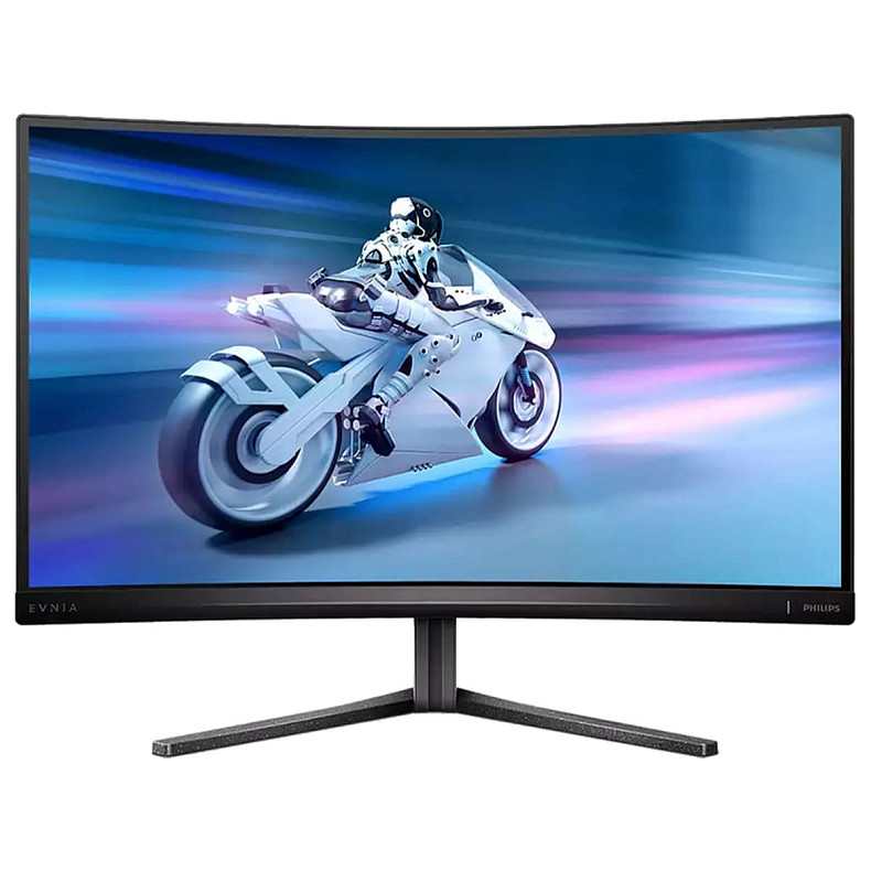 Монітор 27" Philips 27M2C5500W, QHD, VA, вигнутий, 240Hz, 0,5ms, 2x HDMI, 2x DP, USB-hub, HAS, сірий