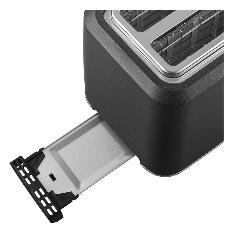 Тостер Sencor 1080Вт, підігрів, розморожування, сенс. керування, LED, пластик, чорний