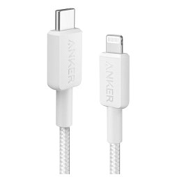 Кабель ANKER 322 USB-C to Lightning - 1.8m Nylon (Білий)