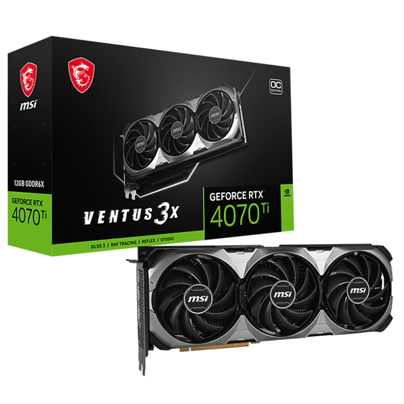 Відеокарта MSI GeForce RTX 4070 TI 12GB GDDR6X VENTUS 3X OC