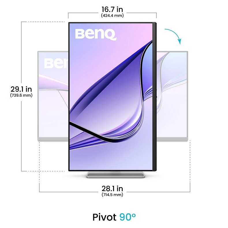 Монітор BenQ 31.5" MA320U, IPS, 4K, 2хHDMI, USB-C, HAS, Pivot, кол.