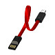 Кабель ColorWay USB-microUSB, 2.4А, 0.22м, Red (CW-CBUM022-RD)